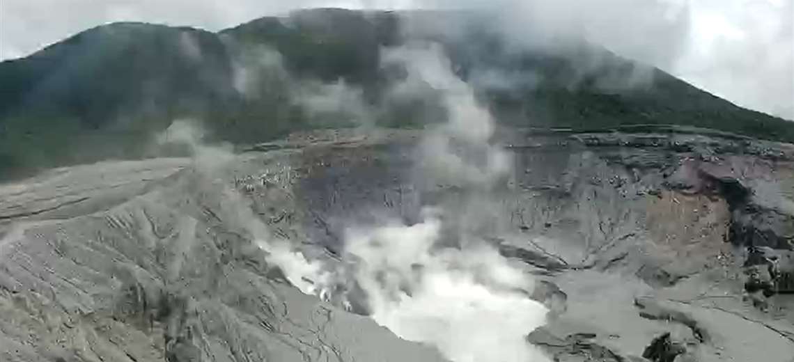 Volcán Poás bajo vigilancia: gases alcanzan niveles tóxicos
