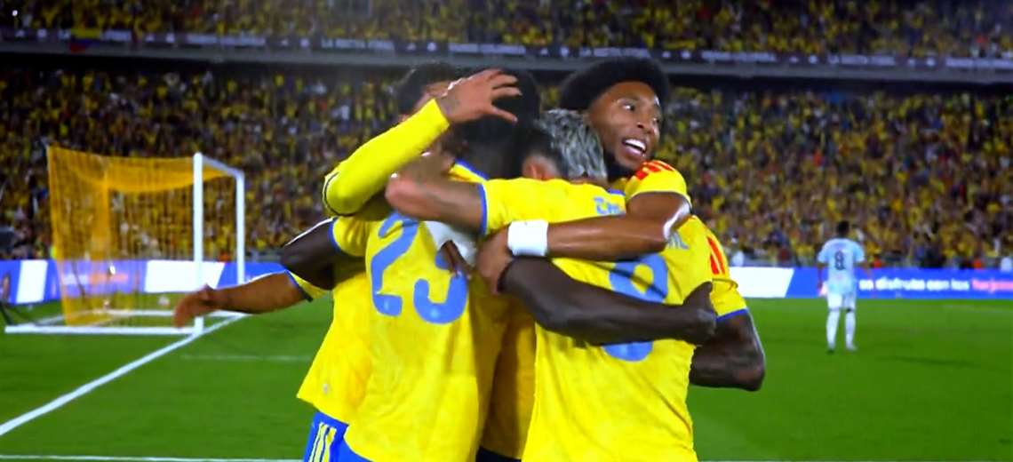Medio tiempo: Colombia le gana a La Sele 2-1