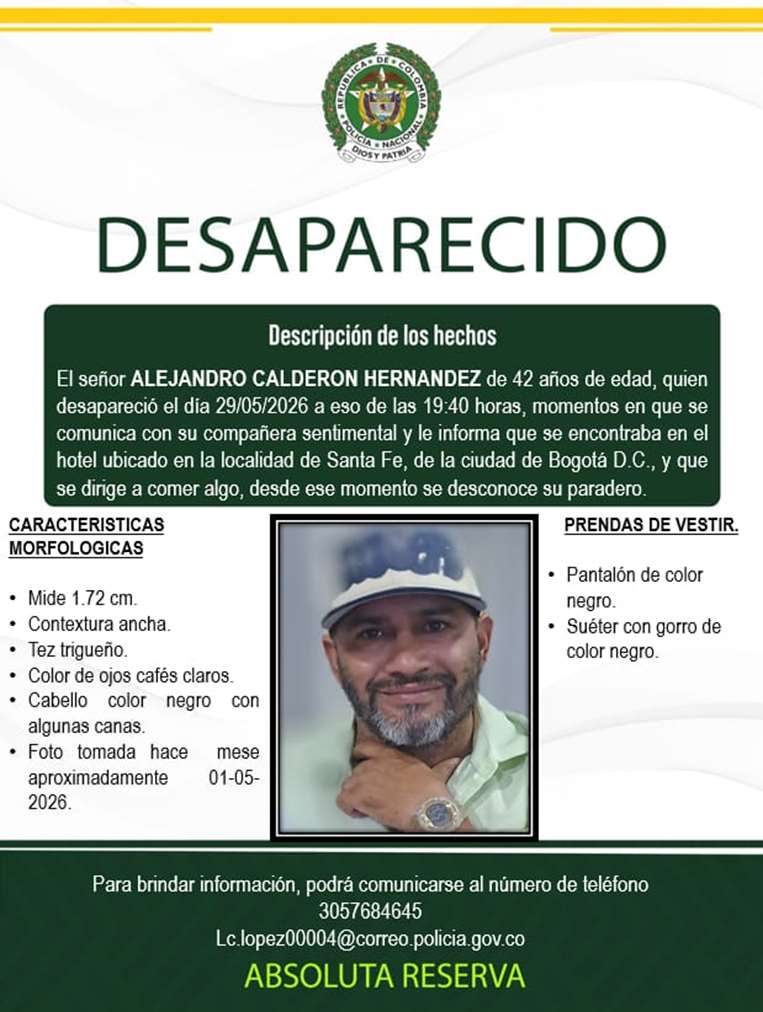 Costarricense desaparecido